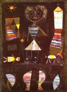  Klee Oil Painting - Puppet theater Paul Klee